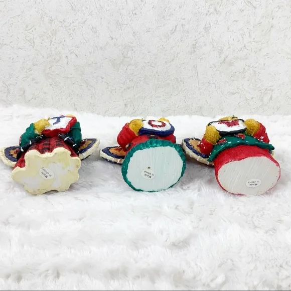 Vintage Dolgencorp joy angel Christmas bear figures patchwork holiday - Picture 9 of 13